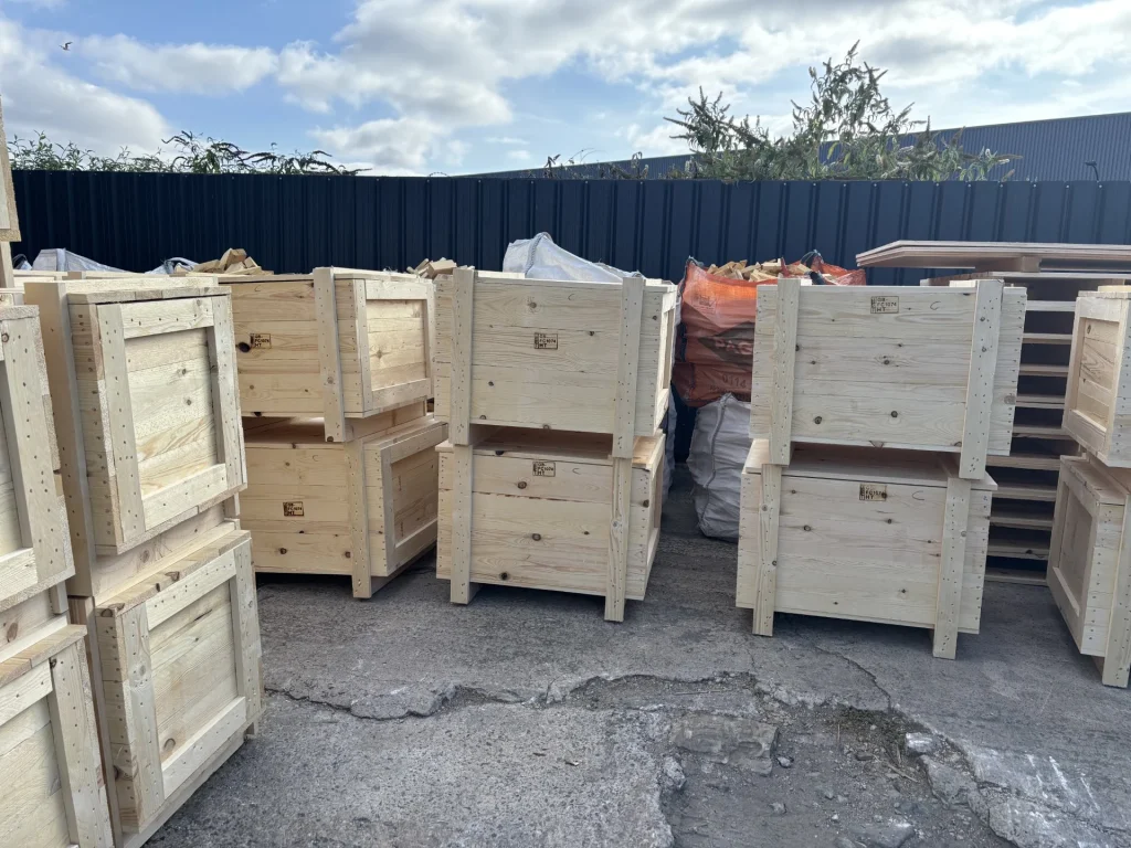 Packing boxes ready for the next step