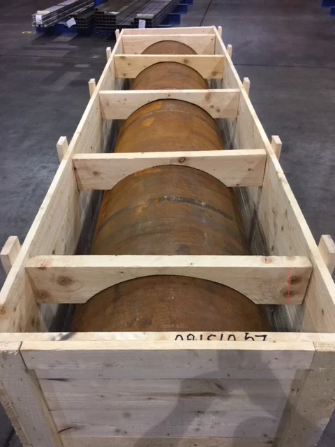 A component supported in a timber case